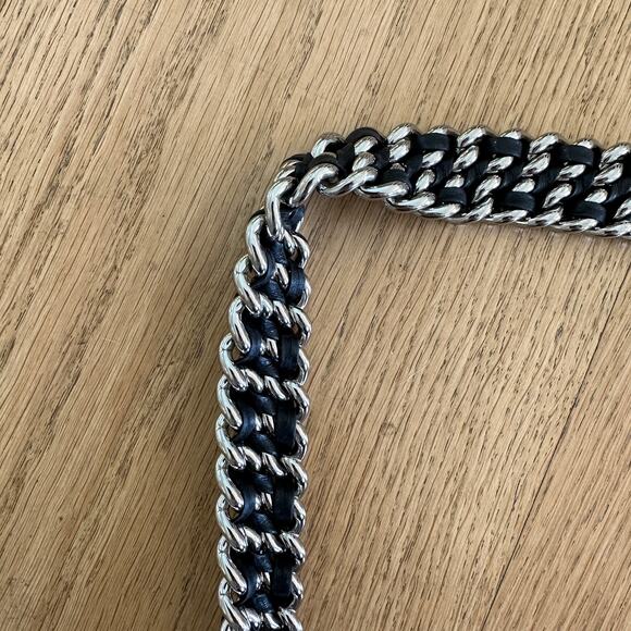 Chanel - Quilted Leather Chain Around Flap Maxi Bag in Black - Picture 4 of 11